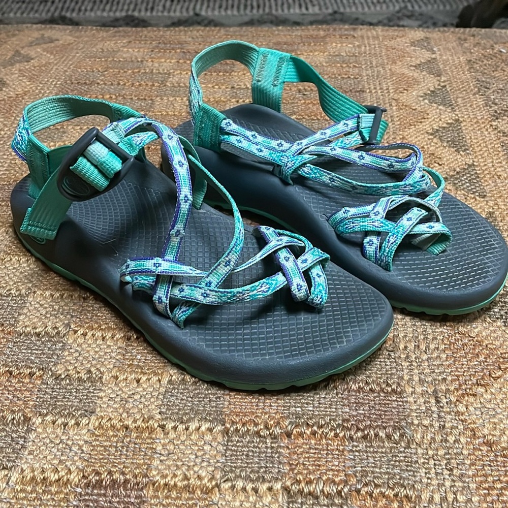 Green Pattern Chacos